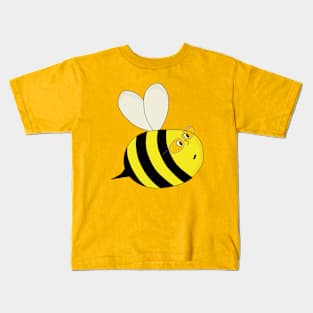 A Cute Chubby Bee Wearing Glasses Kids T-Shirt